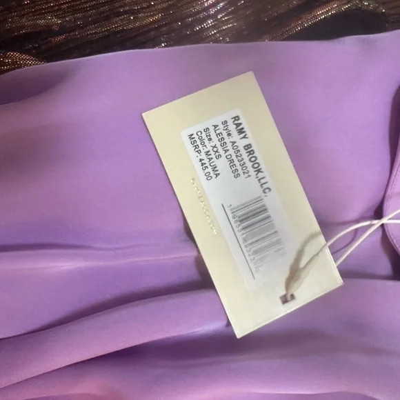 Ramy Brook Aleesia Pleated Dress NWT - Picture 4 of 4